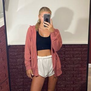 Aerie Zip Up Hoodie oversized